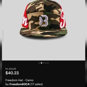 Freedom 83 FREEDOM HAT - CAMO- BRAND NEW With Tags- NEVER WORN- UNIISEX